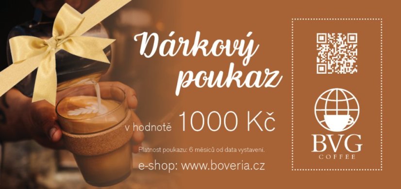 Gift voucher worth 1000 CZK Gift voucher worth 1000 CZK