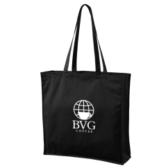 Shopping bag with BVG logo - black