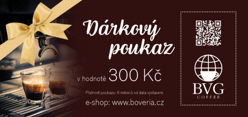 Dárkový poukaz v hodnotě 300 Kč