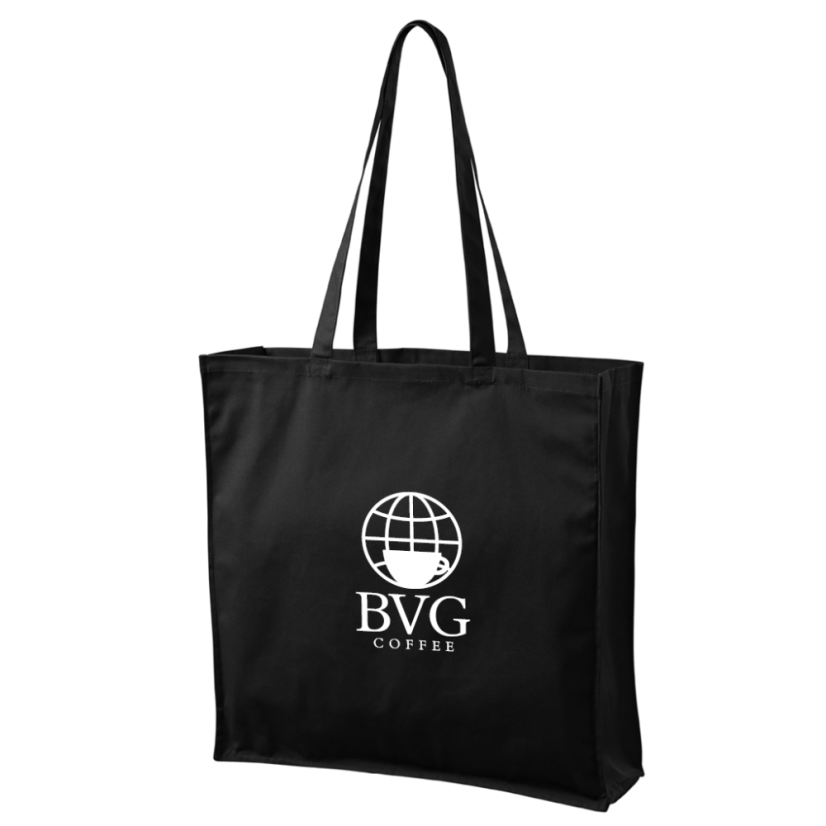 Shopping bag with BVG logo - black