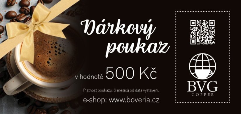 Gift voucher worth 500 CZK Gift voucher worth 500 CZK