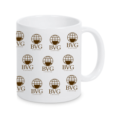 White mug - 330 ml BVG logo