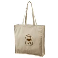 Shopping bag with BVG logo - natural